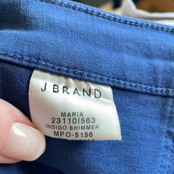 J Brand Blue Skinny Jeans Indigo Shimmer - Picture 5 of 7